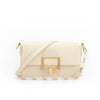 French Minority Crossbody Bag with Textured Shoulders and Cowhide